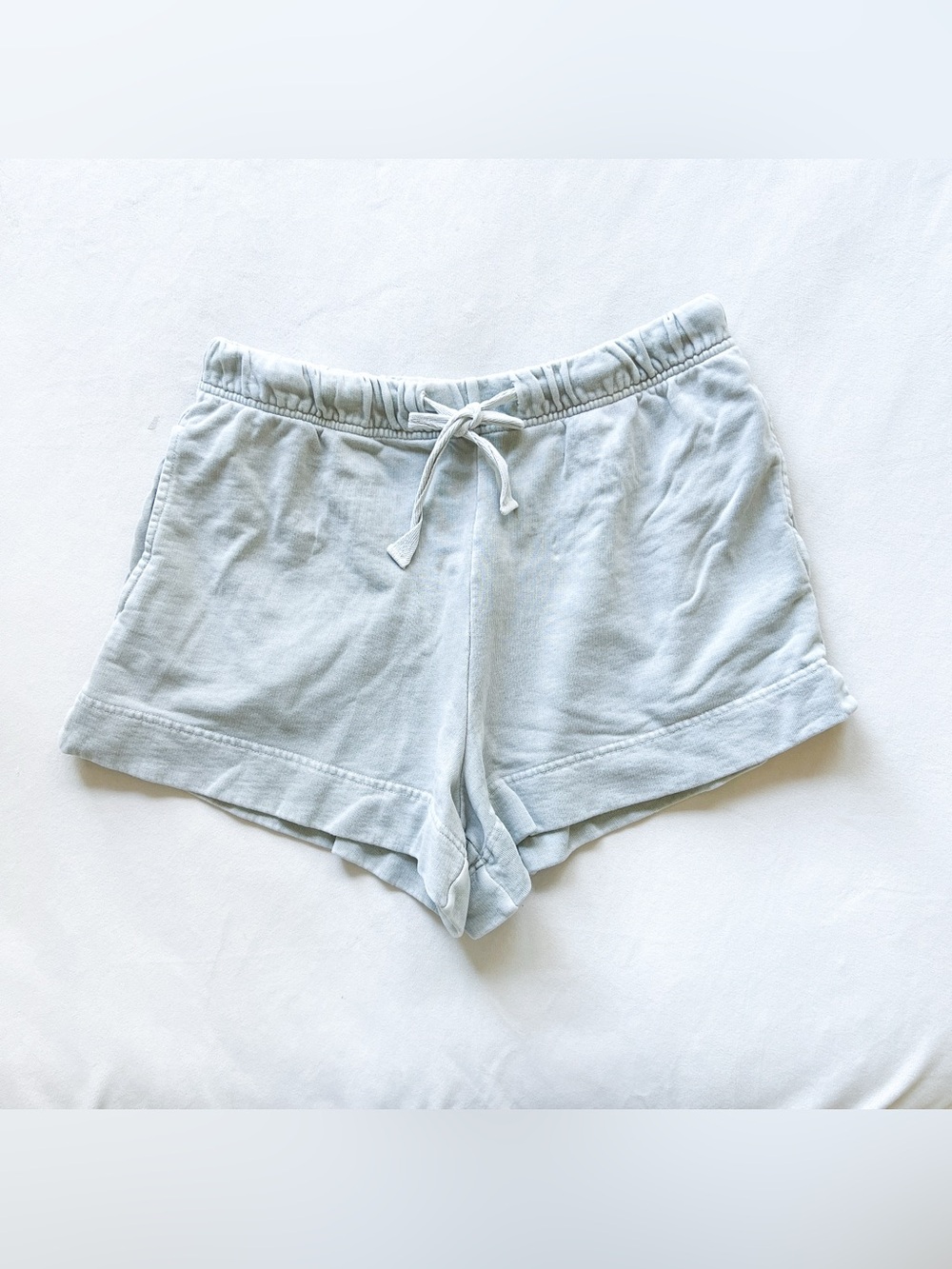 l*space Light Grey Elastic Drawstring Athletic Lounge Shorts - Medium